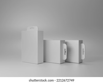 Hanging Box Mockup 3d Rendering 