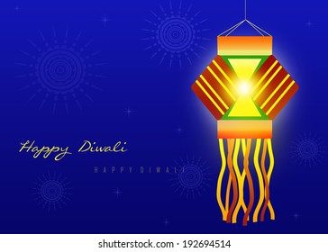 Hanging Diwali Lamp Illustration Stock Illustration 192694514