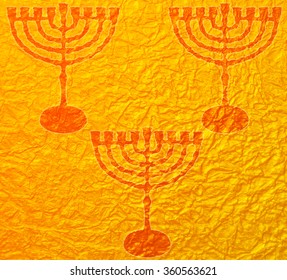 Hanukkah Menorah 2023 Menorah Gold Pattern Dreidel Hannukah, Chanukah, Hanuka, Hanukkah Candles Christmas Kwanzaa, Candle Jewish Hanukkah Element Hanukkah Gold Foil Background Holiday Textures Design