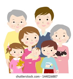 Happiness Family Illustration Stock Illustration 144026887 | Shutterstock