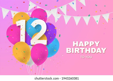 12th Birthday Images Stock Photos Vectors Shutterstock