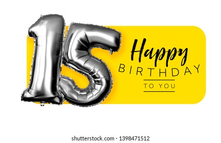 969 15 years celebration balloons Images, Stock Photos & Vectors ...