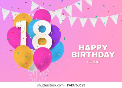 2,532 Happy birthday 18 age Images, Stock Photos & Vectors | Shutterstock