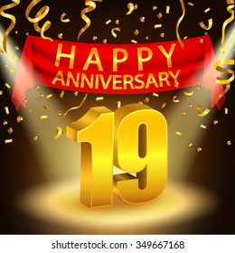 19th Anniversary Images Stock Photos Vectors Shutterstock