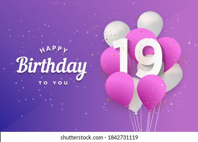 19th Birthday Images Stock Photos Vectors Shutterstock