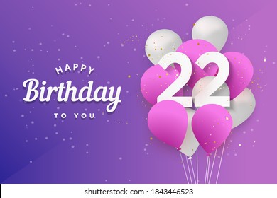 1,057 22th birthday Images, Stock Photos & Vectors | Shutterstock
