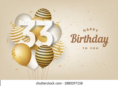 2,483 Happy birthday 33 Images, Stock Photos & Vectors | Shutterstock