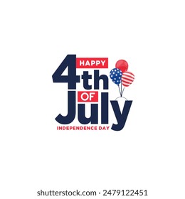 Happy 4th july independence day - Powered by Shutterstock