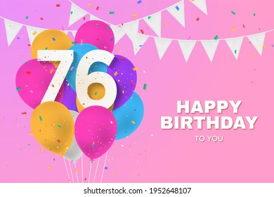 1,515 Happy 76th Birthday Images, Stock Photos & Vectors | Shutterstock