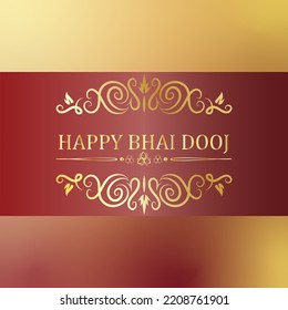 Happy Bhai Dooj With Wallpaper Art