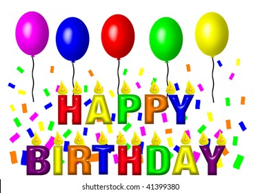 Happy Birthday Stock Illustration 41399380 | Shutterstock