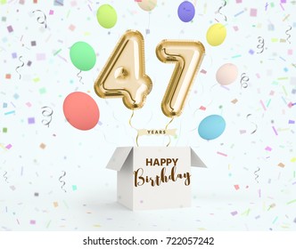 47 Birthday Images, Stock Photos & Vectors | Shutterstock