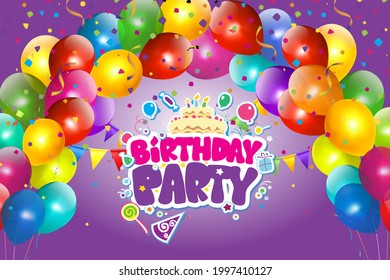 Happy Birthday Background Photo Background Stock Illustration 2048745470