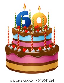 Gateau Anniversaire 60 Ans High Res Stock Images Shutterstock