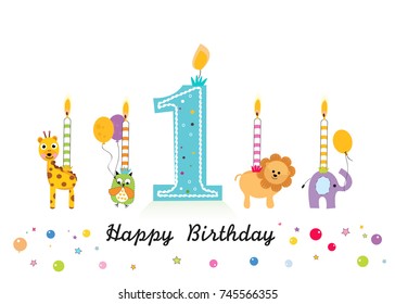 1,158 First Birthday Clipart Images, Stock Photos & Vectors | Shutterstock