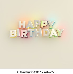 Happy Birthday Card - Powered by Shutterstock