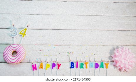 3,292 34 Birthday Images, Stock Photos & Vectors | Shutterstock