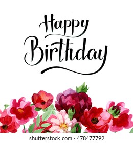 391,296 Happy birthday flowers Images, Stock Photos & Vectors ...