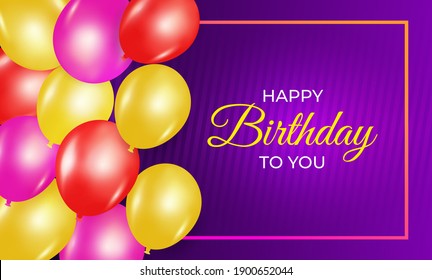 Happy Birthday Colorful Banner Design Stock Illustration 1900652074 ...