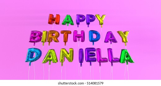 Happy Birthday Mariella Card Balloon Text Stock Illustration 514050574 ...