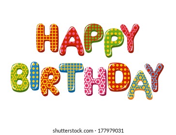 Happy Birthday Letters Stock Illustration 179194937 | Shutterstock