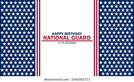 Happy Birthday National Guard. 13th Of December. Suitable for greeting card, poster and banner. Modern illustration. - Powered by Shutterstock