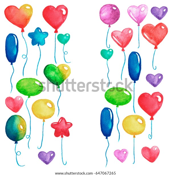 Happy Birthday Party Balloons Colorful Air のイラスト素材