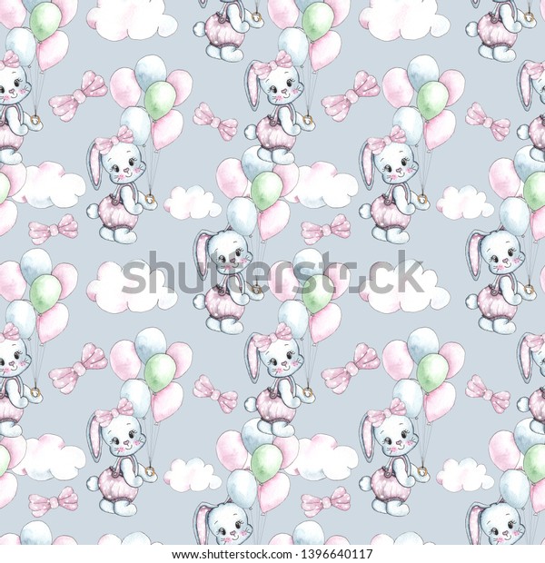 Happy Birthday watercolor seamless patterns with\
cute animals, toys, cars, blocks, balloons for kids, baby shirt\
design, nursery decor, card making, party invitations,\
scrapbooking, packaging,\
posters