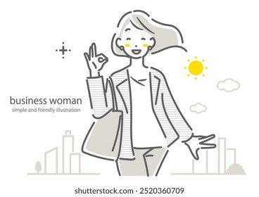 happy business woman walking outdoors - Powered by Shutterstock