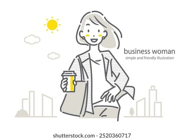 happy business woman walking outdoors - Powered by Shutterstock