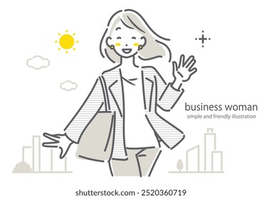 happy business woman walking outdoors - Powered by Shutterstock