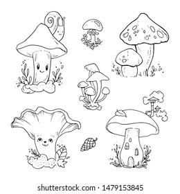 Mushroom Outline Images, Stock Photos & Vectors | Shutterstock