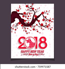 Happy  Chinese New Year  2018 Year Of The Dog