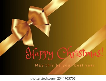 Happy Christmas Greeting Gift Card  - Powered by Shutterstock