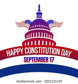 Happy Constitution Day United States - September 17