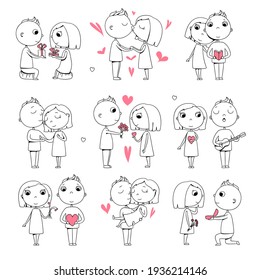 Cartoon Couple Doodle Images Stock Photos Vectors Shutterstock