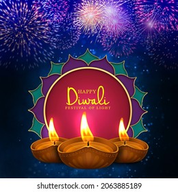 Happy Diwali Festival Gradient Creative Post