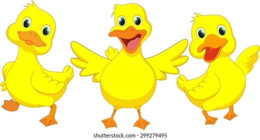 Happy Duck Cartoon Stock Illustration 299279495 | Shutterstock