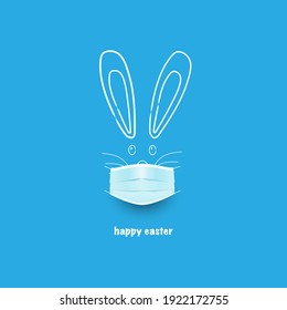 Happy Easter, Greeting Card, Covid-19