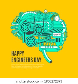 Happy Engineers Day Illustration, Engineers Symbol