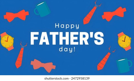 Happy Father's Day Calligraphy greeting card. Happy father's day vector lettering background. Happy Fathers Day calligraphy - Powered by Shutterstock