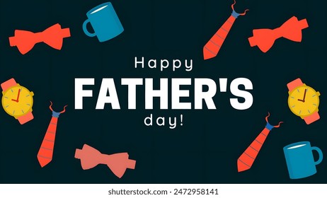 Happy Father's Day Calligraphy greeting card. Happy father's day vector lettering background. Happy Fathers Day calligraphy - Powered by Shutterstock