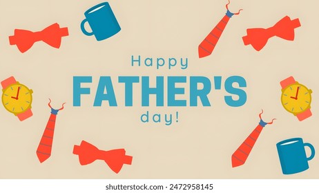 Happy Father's Day Calligraphy greeting card. Happy father's day vector lettering background. Happy Fathers Day calligraphy - Powered by Shutterstock