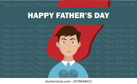 Happy father's day card - Super dad - Powered by Shutterstock