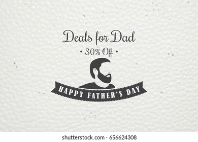 Happy Father's Day greeting. Vintage Style Father's Day Designs on White background. Typographic labels, stickers, logos and badges. - Powered by Shutterstock