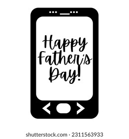 happy fathers day wishes vector illustration, phone with wishes element clipart, phone illustration, phones, artistic elements, creative graphics, mobile phones elements - Powered by Shutterstock