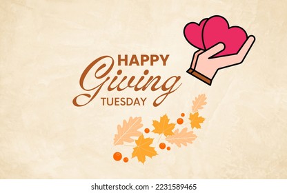 Happy Giving Tuesday. Very attractive illustration design used for printings, cards, promotions, advertising, background, banners, social media, and different purposes. - Powered by Shutterstock