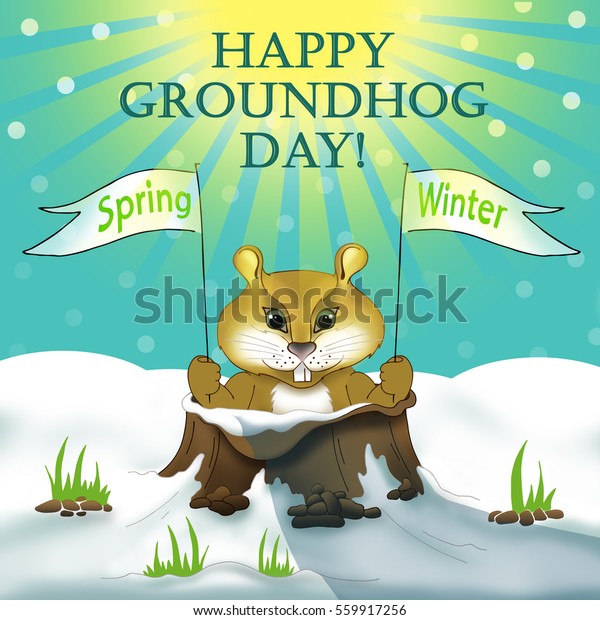 happy-groundhog-day-greeting-card-template-stock-illustration-559917256