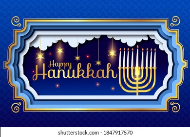 Happy Hanukkah Wishes, Background, Greeting