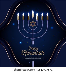 Happy Hanukkah Wishes, Background, Greeting